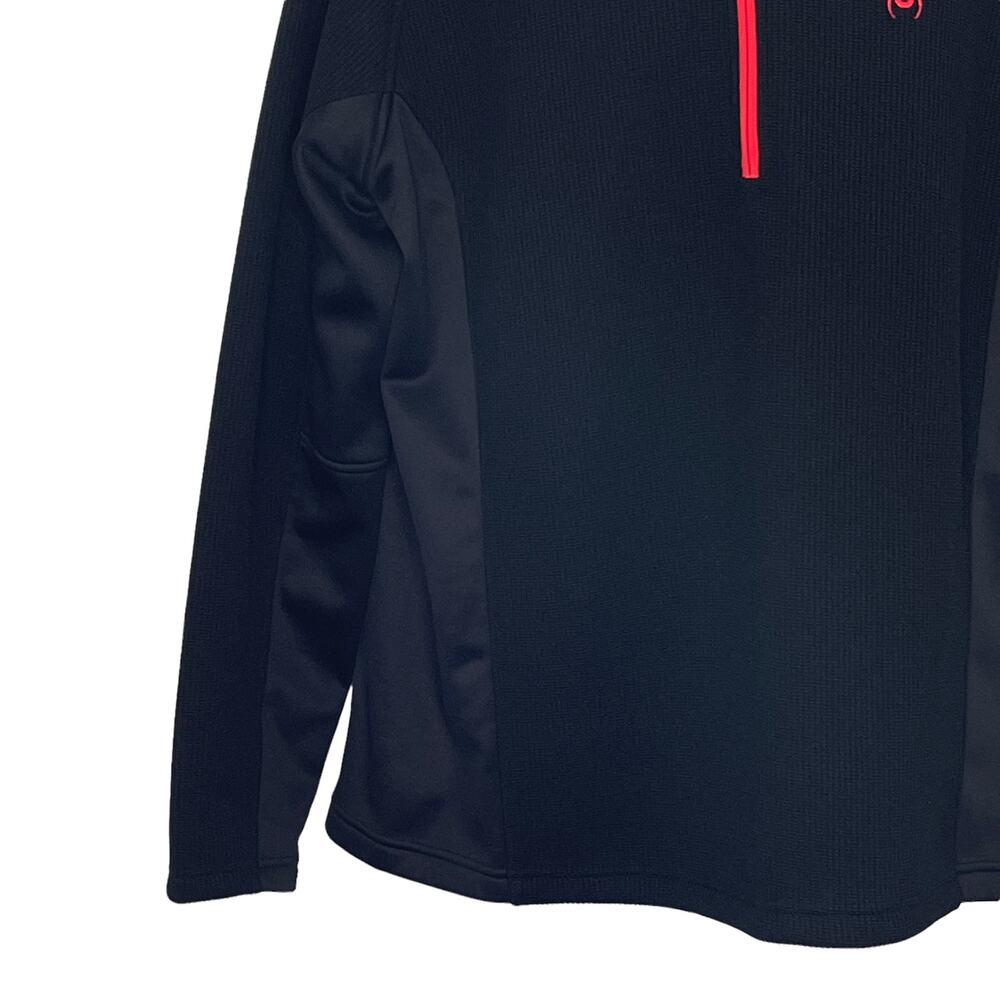 Spyder Men's Half-Zip Outbound Sweater Jacket XL Black Red NWOT - Picture 5 of 11